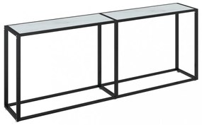 fehér márványszínű edzett üveg tálalóasztal 200 x 35 x 75,5 cm