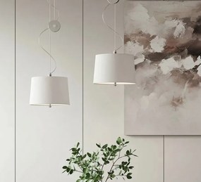 RENDL LEVITA závěsná stahovací bílá chrom 230V LED E27 15W