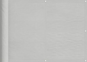 vidaXL világosszürke 100% oxford poliészter erkélyparaván 75 x 500 cm