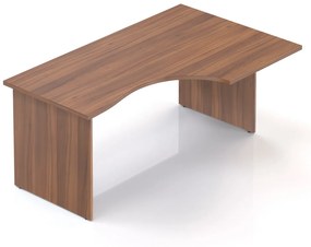 Visio ergonomikus asztal 160 x 100 cm, jobb, dió