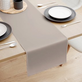 Goldea pamut asztali futó - szürkésbarna 20x120 cm