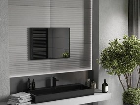 Mexen Loft téglalap alakú fürdőszobai tükör 70 x 50 cm, fekete keret - 9852-070-050-000-70