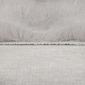 Világosszürke szintetikus szőrme szőnyeg 180x290 cm Waffle Faux Fur – Flair Rugs