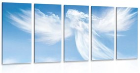 5-részes kép angyal a felhőkben