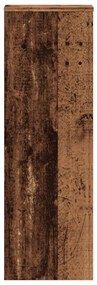 antik fa színű szerelt fa növényállvány 33 x 33 x 100 cm