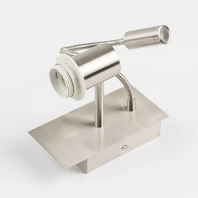 Brilagi - LED Fali lámpa NUBILA 1xE27/25W/230V+ LED/3W króm/sötét kék