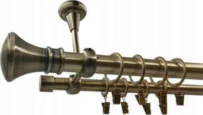 Mennyezeti Függönykarnis 25+19mm Antik Arany 200 Monaco