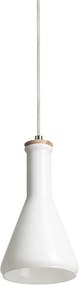 RENDL PULIRE CON függőlámpa opálüveg/fa/króm 230V LED E14 6W