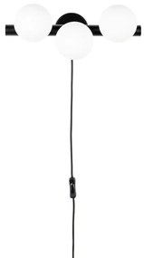 Fekete-fehér fali lámpa Monica – White Label