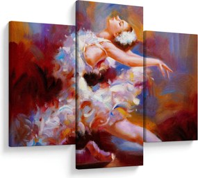 Kép - Balerina, festmény (90x60 cm)