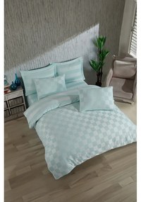 Mentazöld kétszemélyes damaszt ágyneműhuzat 200x200 cm Kareli – Mijolnir