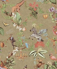 Holden Decor Imaginarium 3 Safari symphony arany absztrakt papír tapéta – 14263