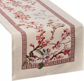 Gobelin futó asztalra pad Thai/rózsaszín 40x100 cm dekoratív boho