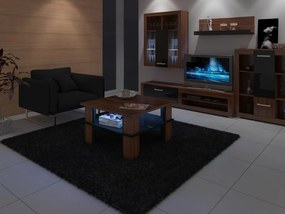 Dohányzóasztal Futura 1 (szilva + fényes fekete). 780005