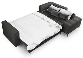 Santo sötétszürke kinyitható sarokkanapé, jobb oldali - Milo Casa