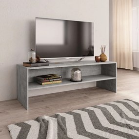 Betonszürke szerelt fa TV-szekrény 120 x 40 x 40 cm