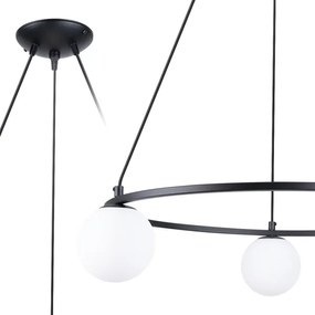 Sollux SL.1213 - Csillár zsinóron YOLI 3xG9/8W/230V fekete