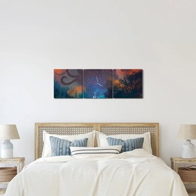 Kép - mágikus varázsló (órával) (90x30 cm)
