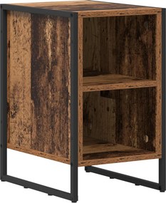 vidaXL Éjjeli asztal Öreg fa 39.5 x 30 x 50 cm Faanyag