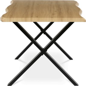 Étkezőasztal 180x90 cm MDF vad tölgy