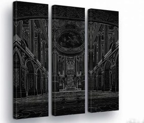 Vászonkép 90x100 Katedrális belső építészet monumentális dráma