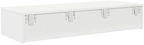 Falipolc fiókokkal fehér 100x36x19 cm műszaki fa