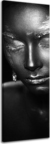 Vászonkép Nő Elmélkedő Művészet Fekete 40x120 cm