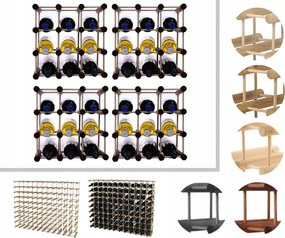Bortartó állvány fa bortartó állvány Moduláris alkoholtartó állvány 36+9cipő