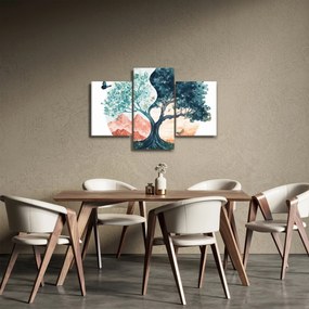 Kép – Akvarellfa tele élettel (90x60 cm)