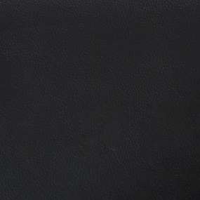 fekete műbőr Chesterfield kanapé