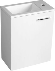 Aqualine Aqualine, Mosdó 40x22cm, öntött márvány, fehér, LM420