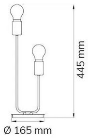 Wofi 8255.02.10.8000 - Állvány lámpához YORK 2xE27/60W/230V