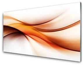 Modern üvegkép Absztrakció Graphics Waves 100x50 cm 2 fogas