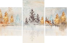 Kép - Akvarell erdő (90x60 cm)