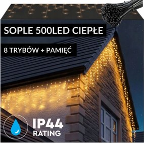 JĂ©gcsap 500 Led KĂŒltĂ©ri KarĂĄcsonyi LĂĄmpa Meleg 19m TritikĂĄlĂ© ProgramozĂł