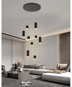 Wofi 5003-904 - LED Dimmelhető csillár zsinóron TOULOUSE LED/57W/230V fekete/arany