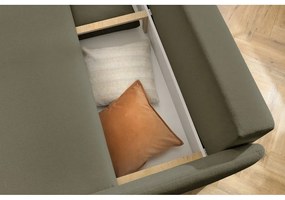 Zöld kinyitható kanapé 211 cm Marcel – Bobochic Paris