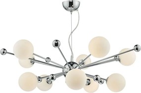 DAR LIGHTING URS2350 URSA Glamour Csillár Opál, Csiszolt króm G9 IP20
