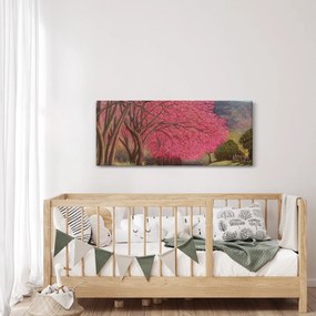 Virágzó fák képe (120x50 cm)