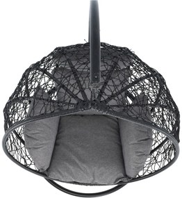 Noela sötétszürke műrattan függőfotel - Bonami Selection