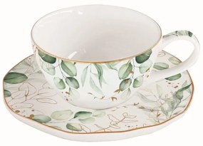 Porcelán teáscsésze és alj 250ml, Botanique
