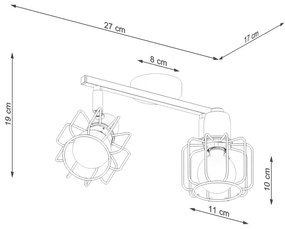 Sollux SL.1112 - Spotlámpa BELUCI 2xE14/40W/230V fehér
