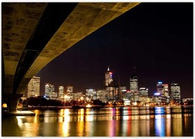 Poszterek 100x70 Éjszakai kép híddal