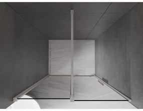 Mexen Velar, tolózuhanyajtó nyitáshoz 90 cm, 8 mm szürke üveg, csiszolt acél, 871-090-000-41-97