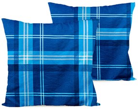 4Home Blue plaidpárnahuzat, 40 x 40 cm