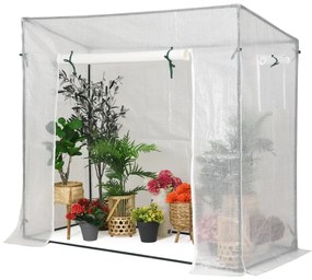 Mini üvegház paradicsomokra 2 x 0,8 m Garden Point Fehér