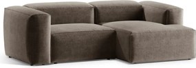 Barna sarokkanapé (jobb oldali-heverő résszel) Bergamo – Cosmopolitan Design