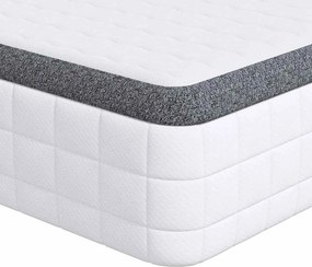 vidaXL Matrac Fehér és Szürke 80 x 200 cm Bonell Rugó