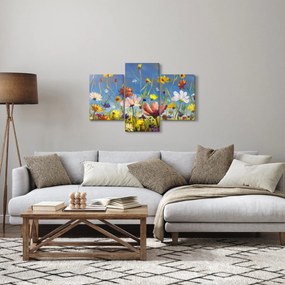 Festett kép egy virágzó rét (90x60 cm)