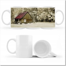 Fényképes bögre Rönkház Bale